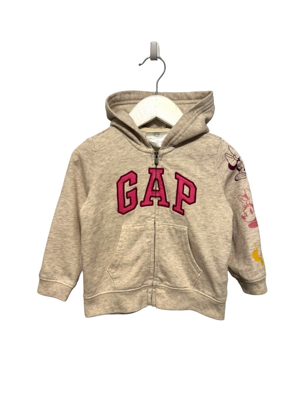 ⭐️ 5/$30 Gap Kids Disney Minnie Mouse Zip Hoodie size 18-24M
